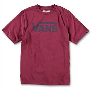 VANS burgundy tshirt
